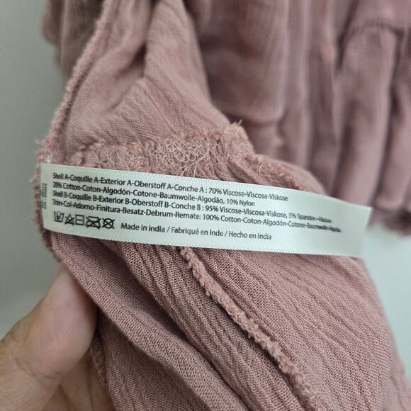 Free People Adella Lace Slip Mini Dress Size XS Pink Mauve - Picture 8 of 8